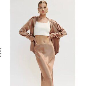 Reformation Layla Silk Skirt, Size 10